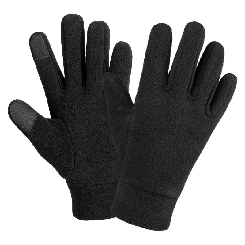 For Polyester Thermal Winter Warm Hand Ski Gloves Black Bike Cycling Outdoor Party Gloves Touch Screen for Men Women