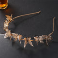 New Products Popular Hot Sale Cheap Gold Color Leaf Butterfly Shape Metal Hair Accessories Jewelry Headbands