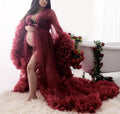 Maternity Robes Mother and Daughter Dresses Bridal Party Sleepwear for Photography  for Pregnant Woman
