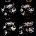 2024 Wedding Bride Hair Pins Style Gold Leaf Bride Headpiece Pearl Wedding Hair Styling Pins Flower Hair Accessories