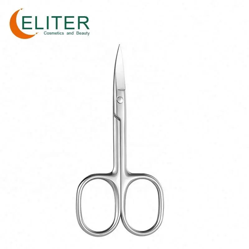 Eliter in Stock Hot Sell Stainless Steel Manicure Scissor Cuticle Scissors Professional Own Brand Nail Supplies
