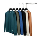 Fitspi Autumn Fashion Casual Hoodies Men Sweatshirt Basic Solid Color High Quality Streetwear Top Plus Size Wholesale