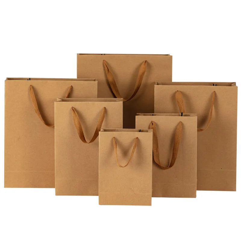 New Product High Quality White Black Custom Printing Handbag Cheap Recycle Customized Shopping Kraft Paper Bag