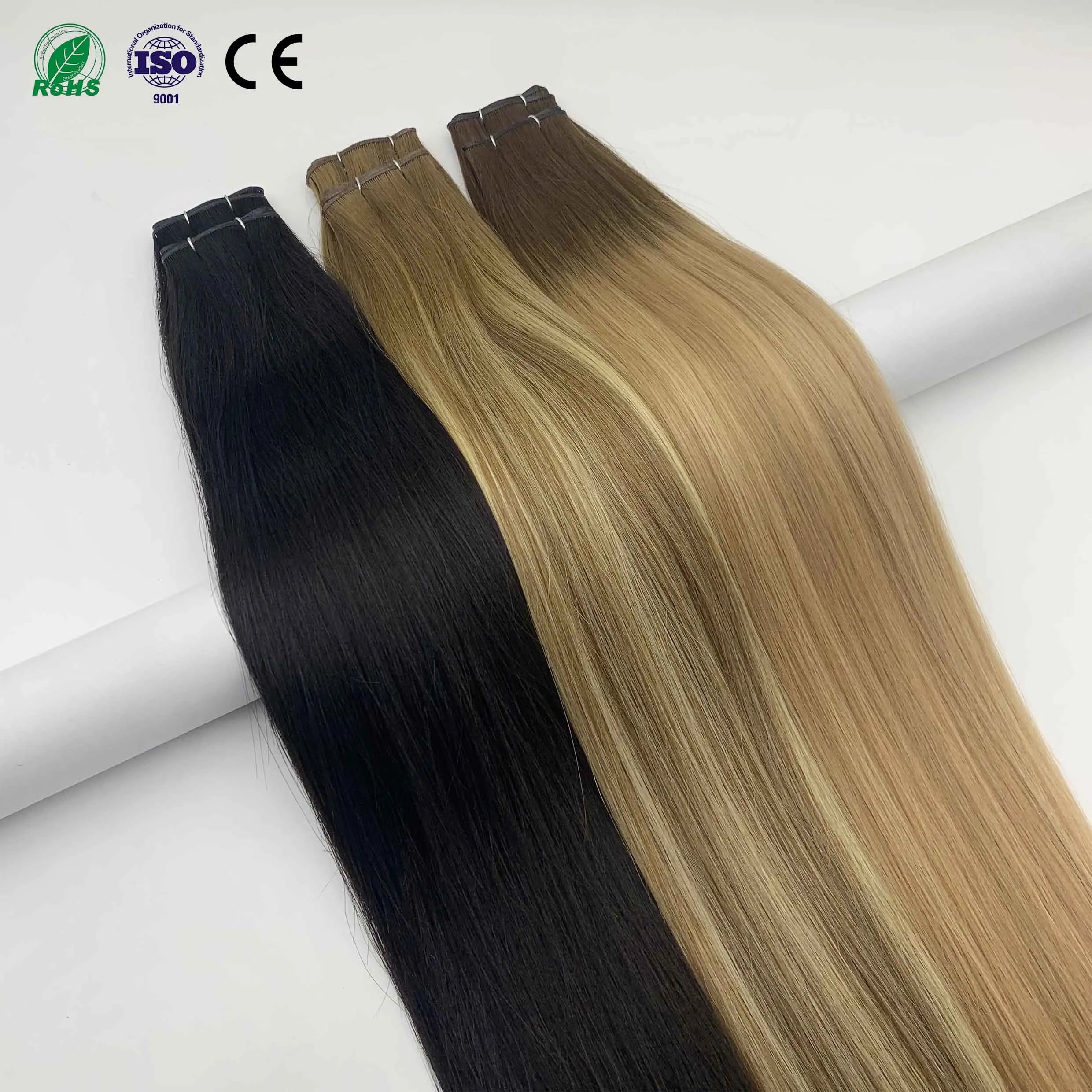 Fasimei Fast Shipping Double Drawn Virgin Hair Extensions Soft Overnight Wholesale Genius Weft Human Hair