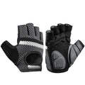 Fabric Fingerless Gloves Motor MTB Bike Gloves Fitness Breathable SBR Shockproof Knitted ROCKBROS Unisex Cycling Gloves Washable