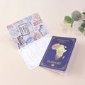 Africa Style Custom Design Luxury Wedding Invitation Cards Passport Wedding Invitations for Wedding