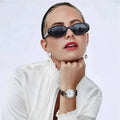 STORY STY4496 Cheap Retro Oval Unisex Sunglasses Designer Vintage Leopard Narrow Frame Sunglasses Women Hot Pink Female Shades