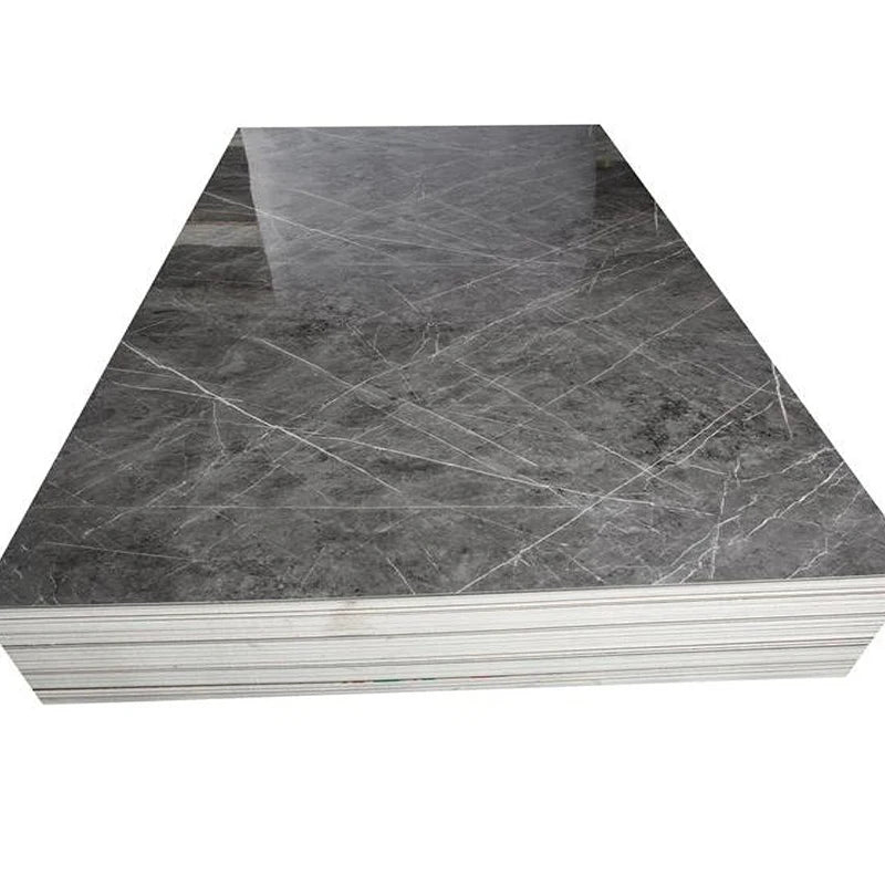 Stone Marble Waterproof UV Coating Soundproof Easy Install 1220X2440MM PVC Marble Sheet
