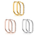 High Quality Classic Jewelry Earrings 18k Gold Plated Korean Zircon Earrings