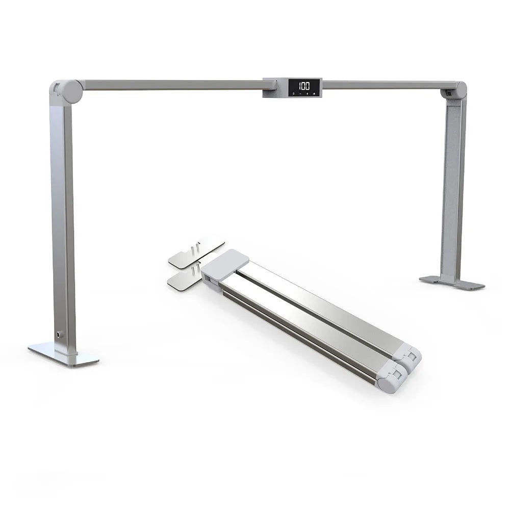 Salon Beauty LED Table Lamp for Manicure Square Foldable Eyelash Lamp Portable LED UV Nail Lighting Table Lamp With LCD Display