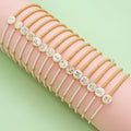 18k Gold Plated Nature Shell Letter Fashion Women Bead Jewelry String Bracelet