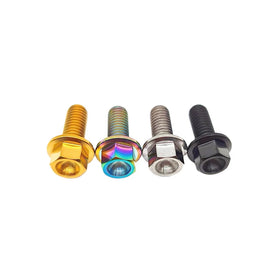 TC4 DIN6921 TITANIUM HEX/torx Flange Bolts Titanium Gr5 Bolts M6*15