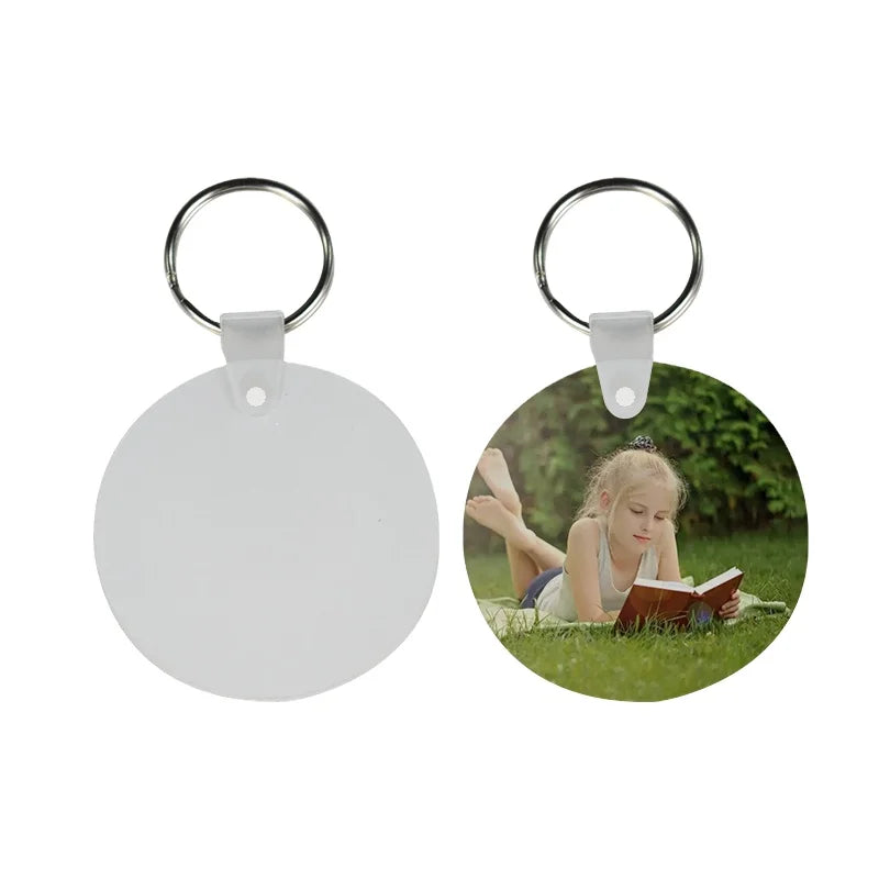 Wholesale Custom logo Keychain  Acrylic Key Ring  Sublimation Blank Acrylic Keychain