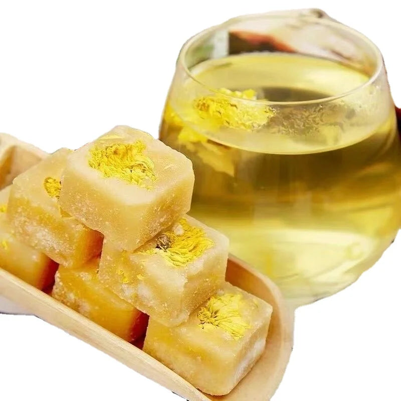 Hot Sale Cold Tea Chrysanthemum Flowers Honey Sugar Tea Cubes Chinese Sweet Cube Flower Tea