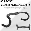 BXT HB-007 Carbon Fiber Ultra Light Bicycle Road Handlebars 300/320/340/360/440mm Matte Internal Routing Road Bicycle Handle Bar