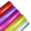 BY8024 PVC Transparent Holographic Iridescent Mirror Glitter Vinyl Fabrics for Handbags Shoes Purse Wallets Lining Umbrella