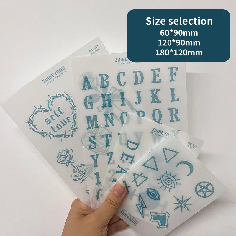 Custom Designed Temporary Tattoo Sticker Effortless Press Instantly White Inkbox Inkster Body PVC New Business Fake Registration