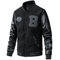 High Quality Wholesale Patchwork Varsity Jackets Baseball Jackets Woolen Leather Coat for Men