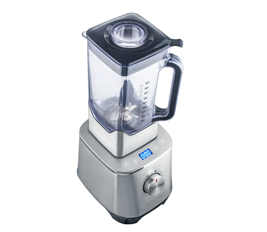 2000W Electric High Power Digital Display Programmable Heavy Blender Square Glass Jar Stainless Steel Blade 2L Household