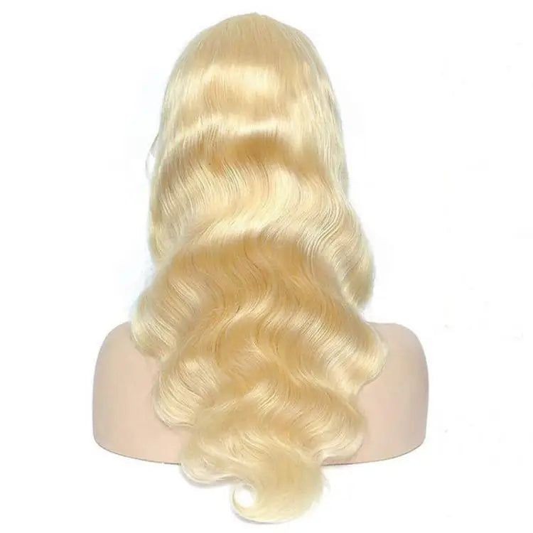 613 Blonde Lace Front Raw Kinky French Curl Texture Deep Lace Frontal Body Wave Style Remy Hair Wig Afro Style Transparent Lace
