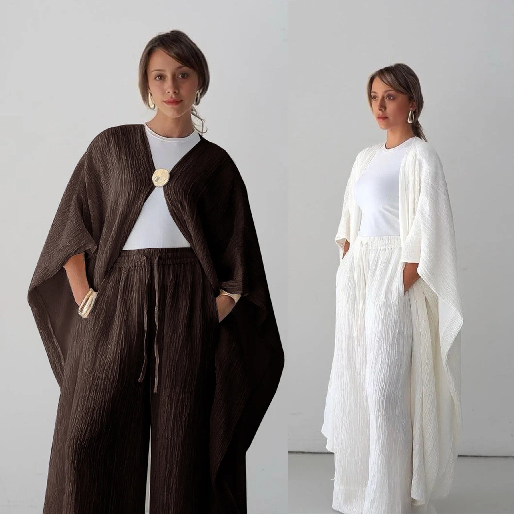 Best Selling Product Abaya Dubai Monsoon Arabic Daily Open Abaya Solid Color Long Sleeve Moroccan Kaftan Turkish Robe