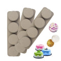 Easy Clean Reusable 4-Cavity Oval Silicone Mold for Soap Chocolate Cake Candle-OPP Bag Packed