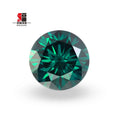 Baifu Jewelry Top Quality Loose Round Dark Green Moissanite