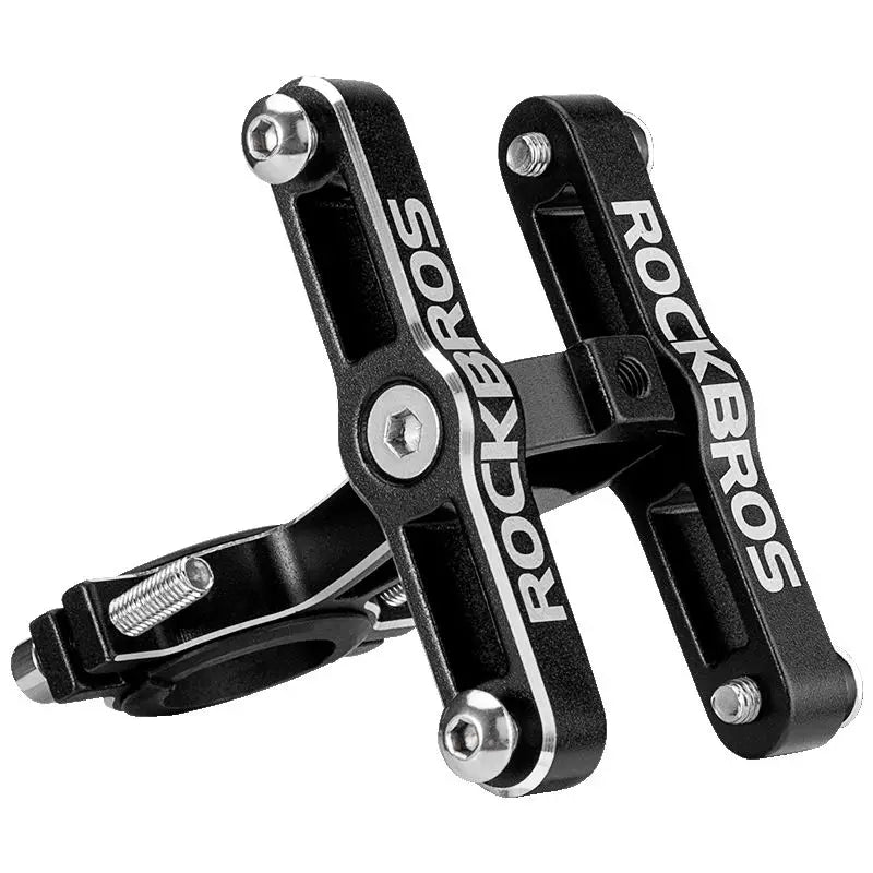 ROCKBROS Bicycle Handlebar Water Bottle Cage Converter Seat 360 Degree Rotating Kettleholder Bike Part Double Conversion Seat