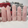 Wholesale Natural Big Size Rose Quartz Wand Point for Decoration