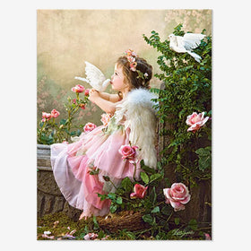 5D Diamond Painting Kits Angel Cherub Garden Pigeon 100% Full Diamond Environment Friendly Children DIY Gift Decorative
