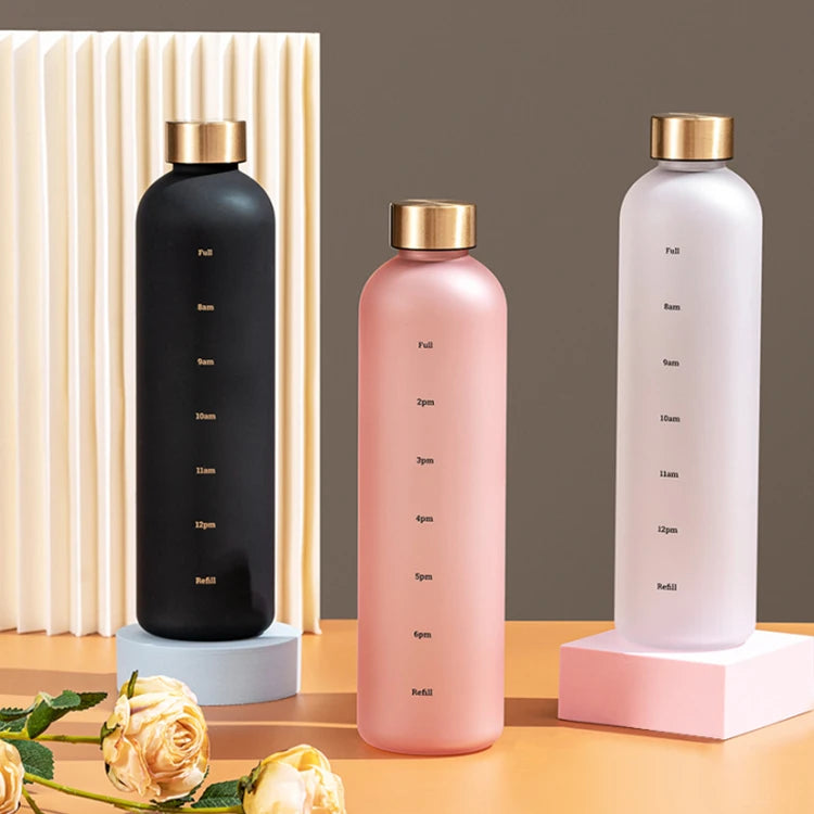 Hot Products 1000ml Lightweight Frosted High Temperature Resistant Water Plastic Bottle With Scale