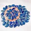 Hongzhuo Wholesale Smooth Polished Lapis Lazuli Healing Oval Shape Stones