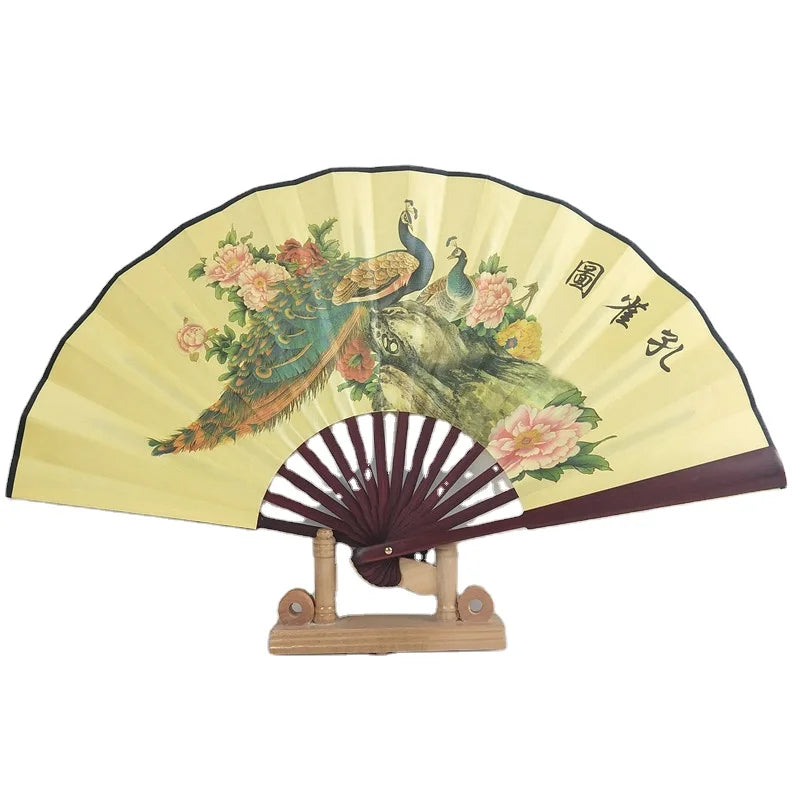 New Design Custom Chinese Style Design Bamboo Folding Hand Fan for Men Holding Decoration