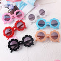 Sun Flower  Shape Kids Sunglasses Boys Girls Round UV Protective Glasses Sunglasses Children Lovely Baby Sun Glasses