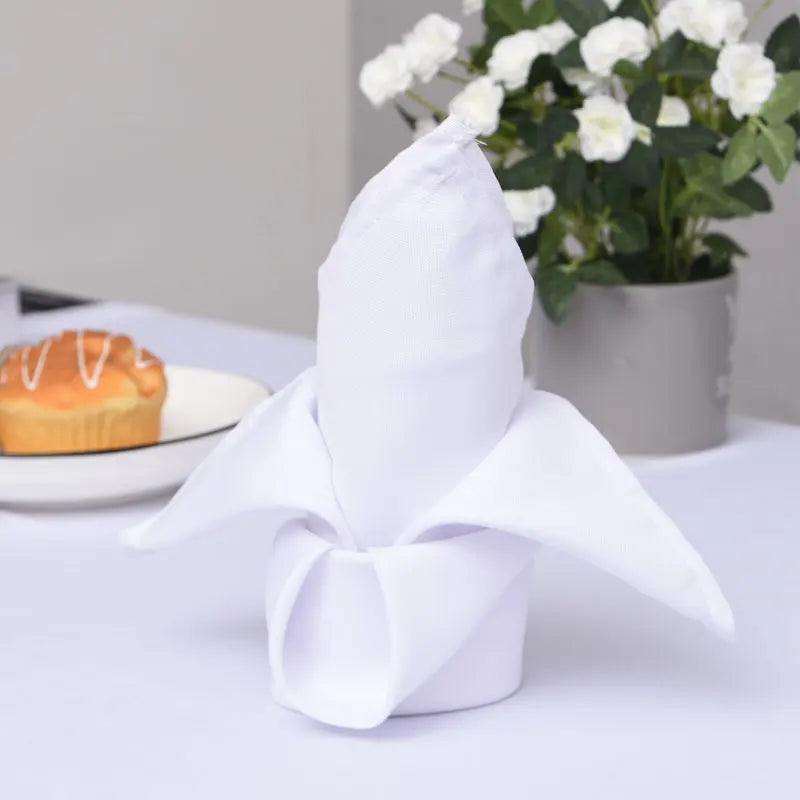 Wholesale Cheap Red 20x20" 100% Polyester Restaurant Napkins Wedding Tablecloths for HomeRestaurant