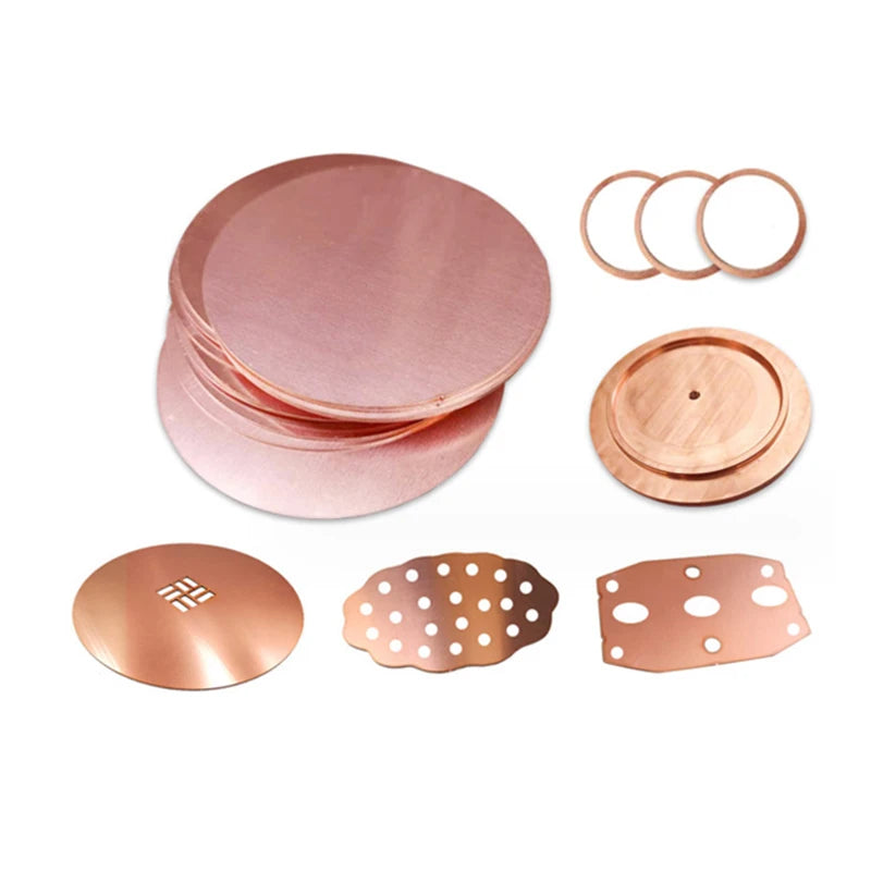 Factory Custom Cooper Plate Metal Fabrication CNC Custom Part Brass Cutting Service Brass Stainless Steel Custom Cooper Metal