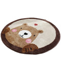 2022 Hot Sell Living Room Kids-Friendly Faux Sheepskin Rug Soft Anti Slip Machine Washable Area Rug Faux Fur Round Shaggy Carpet