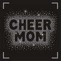 Football Mom DIY Cheer Mom Outfit Rhinestone Heat Transfer Iron-on Hotfix Crystal Bling Applique Letters Stylish Bling Style