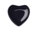 DIY Gemstone Crystal Beautiful Black Obsidian Healing Puffy Heart Shape NaturalBlack Obsidian Heart Shape