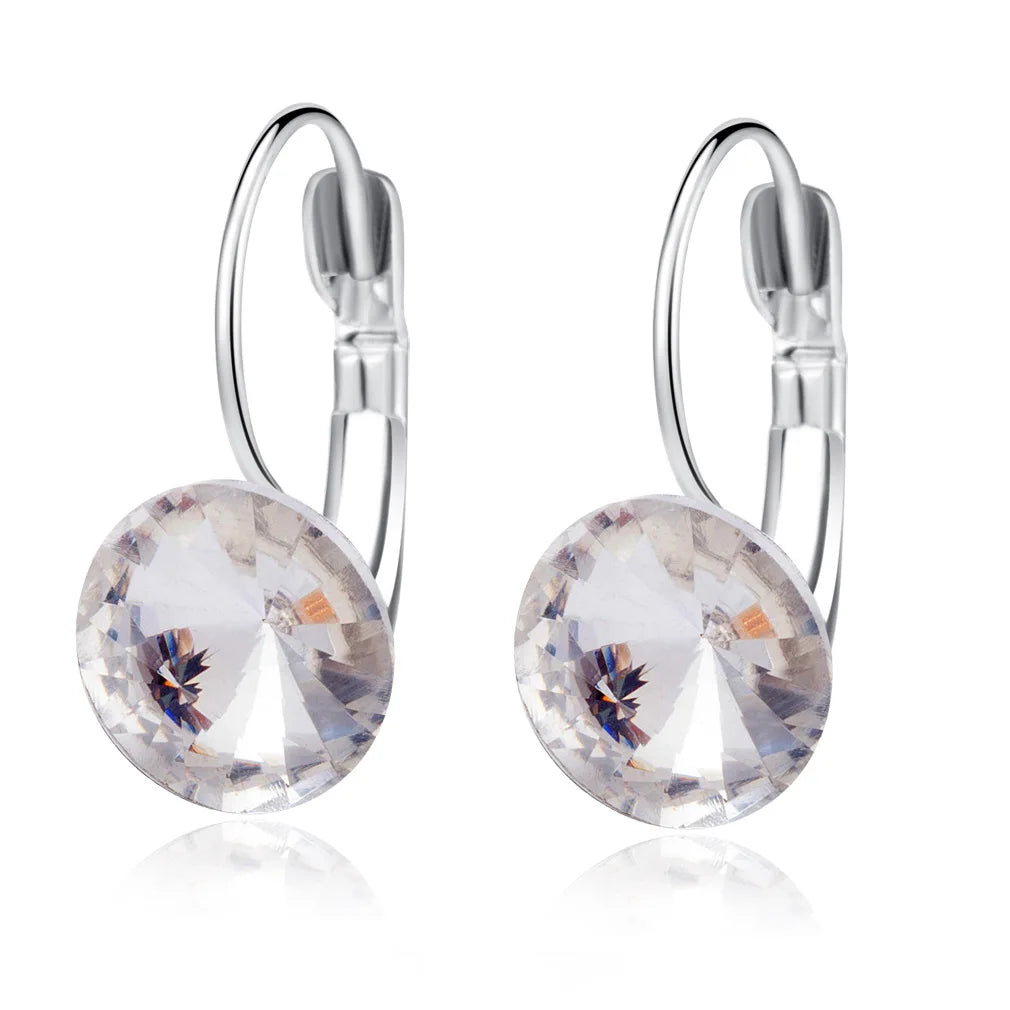 Fashion Multi Colors Zircon Ear Clips for Women Earring Hot Sales Jewelry Gift