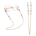 Turkish Eye Color Block Bracelet Glasses Chain Gold Metal Sunglasses Chain