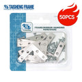50PCS TS-K136 Blister Box Taisheng Frame Iron Angle Corner Set Thickened Edge Trim Corner Connector Angles Photo Frame Hardware