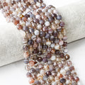 Natural LuluTong Botswana Agate Beads Diamond Cut Double Terminated Point Energy Prism 7x8mm