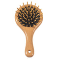 Hot-Selling Natural Mini Wooden Barber Comb Eco-Friendly Two-in-One Hair Massage Comb Wood Plastic Teeth Home Salon Use