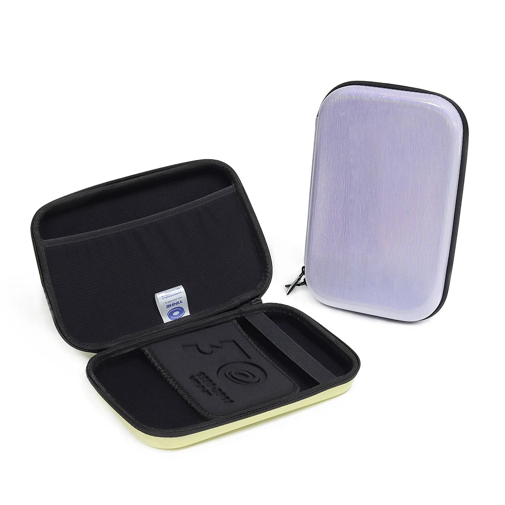 Eva Bags Custom Embossed LOGO Table Tennis Bat Travel Storage Carrier Eva Table Tennis Racket Hard Case with Zipper Closure