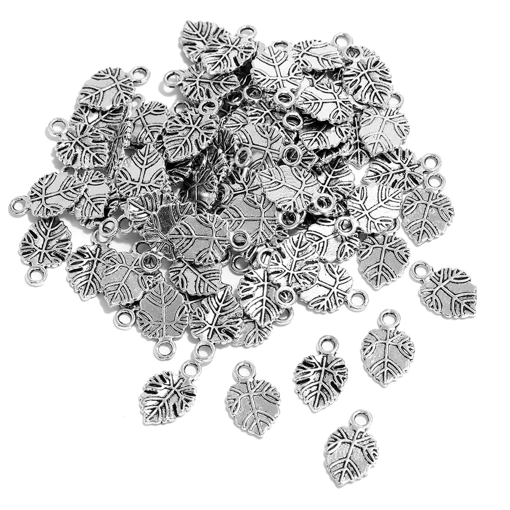 New Fashion Little Leaf Pendant Bracelet Accessories Bead Caps for Making Jewelry Jewelry Findings & Components