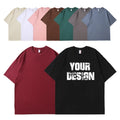 Custom Logo T-shirt Wholesale 100% Cotton Oversize Men T-shirt Hot Sell Pure Color Comfortable Men T-shirt