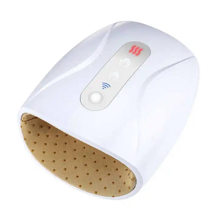 Air Compression Wireless Battery Operated Hand Shaped Electric Vibrator Acupressure Hand Palm Finger Massager ABS Material 1.5H