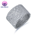 Kirin Wholesale American 925 Sterling Silver Diamond Paved 3A White Cubic Zirconia Jewelry Classic Oval Cut for Women's Wedding