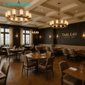 Modern Commercial Furniture for Hotel & Restaurant Coffee Shop Table and Chair Sets Restaurant Bench